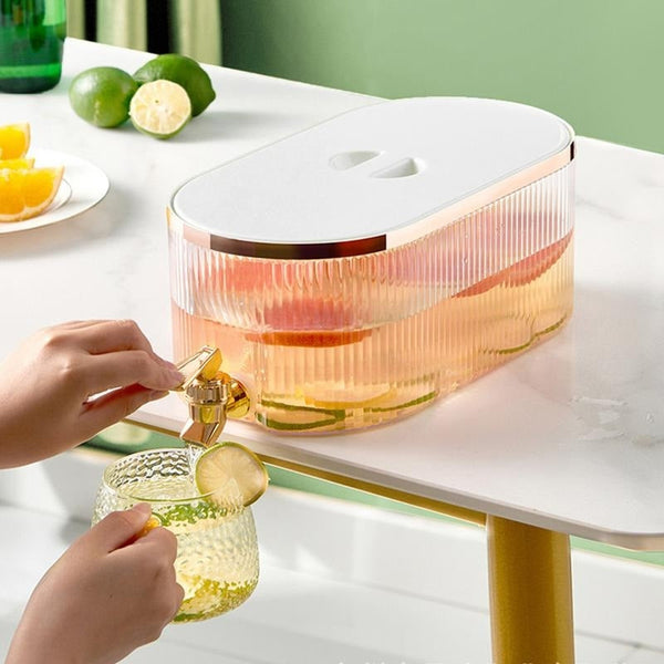 Getränkespender Aquanova | 5,3 L | Kühlschrankgeeignet & Tropffrei | Mit Zapfhahn