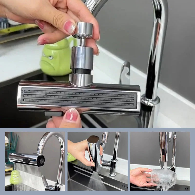 AquaVelvet – Der Luxus-Wasserhahnaufsatz für stilvolles Spülen!