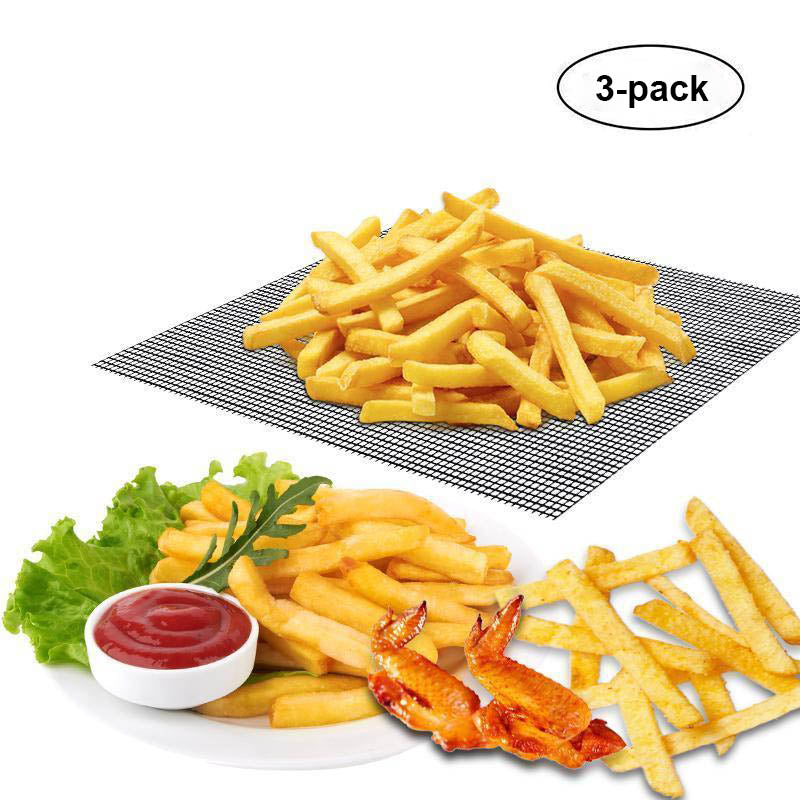 Grillfine BBQ Grillnetz / Grillmatte | Antihaft & Wiederverwendbar | Hitzebeständig bis 370 °C | Für Fleisch, Fisch & Gemüse