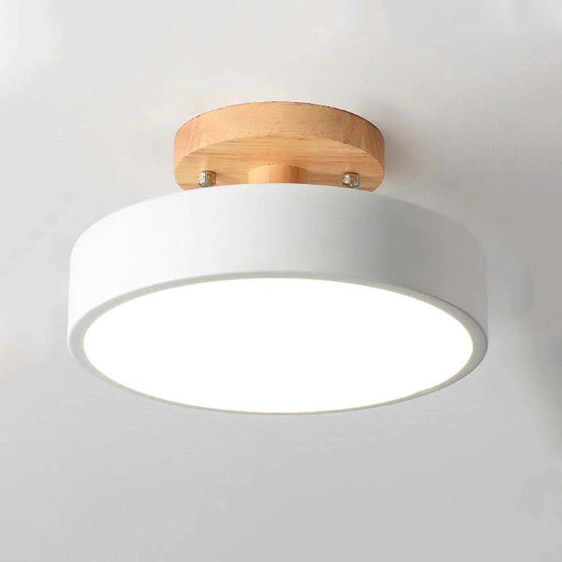 LED Deckenlampe Aurora | Modernes Design aus Holz & Acryl | Energiesparend | Verschiedene Farben