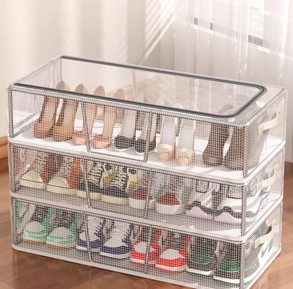 StackaShoe – Der faltbare Ordnungshelfer für Schuhe & Kleidung!