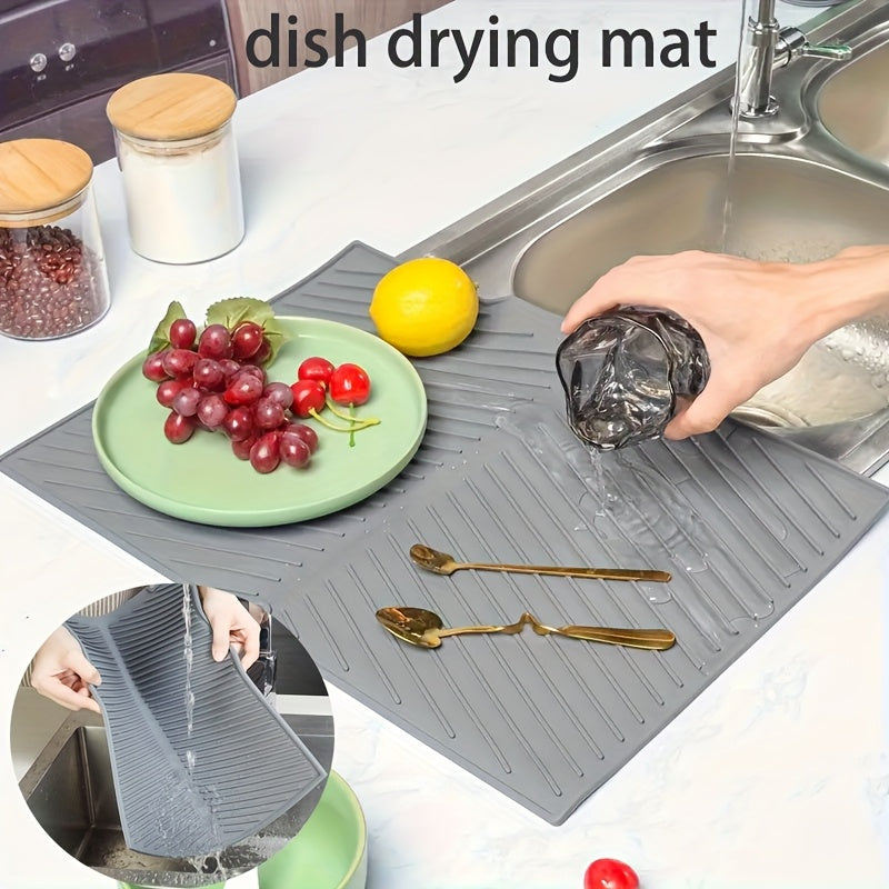 Spülmatte FlexDryPro | Hitzebeständig & Rutschfest | Faltbares Design | Lebensmittelechtes Silikon