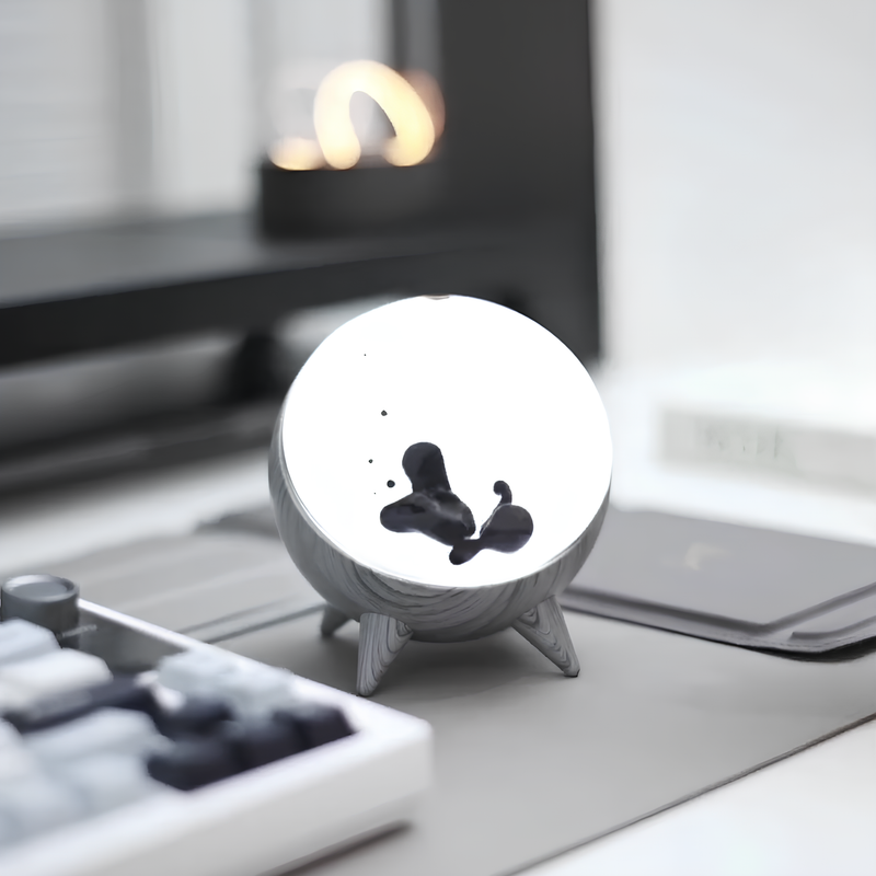 Ferrofluid Lautsprecher ViscoBeat | Bluetooth & AUX | Mit LED-Beleuchtung & Magnetsteuerung | 10,6 x 9,8 cm
