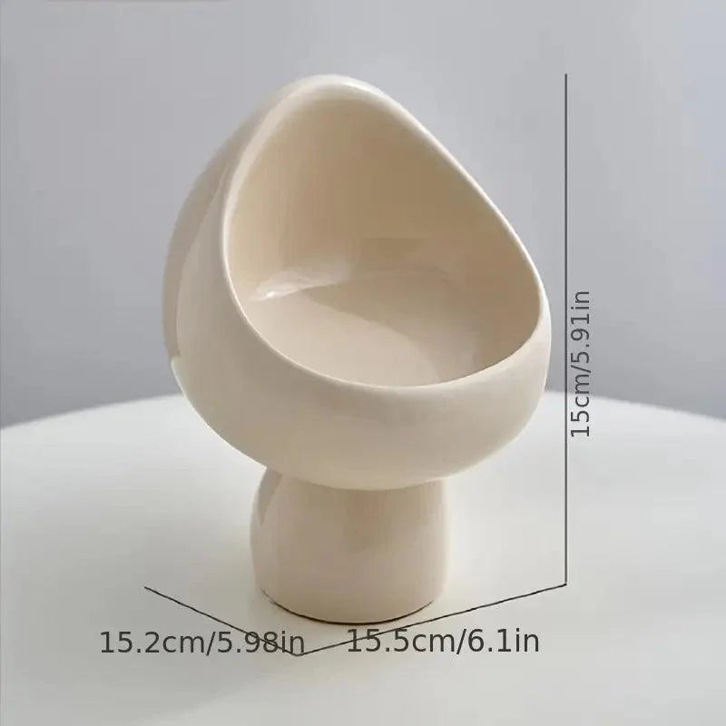 Pilz Aufbewahrungsdose | Keramik Deko | Schmuck- & Schlüsselhalter | Minimalistisches Design