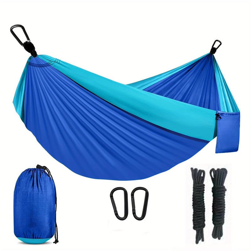 Nomaviva Ultraleichte Reise-Hängematte | Atmungsaktives Nylon | Inkl. Karabiner & Baumgurte | Mit Transportbeutel
