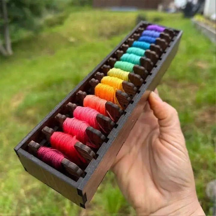 ThreadTales – Niedliche Holzspulen für perfekte Garnaufbewahrung