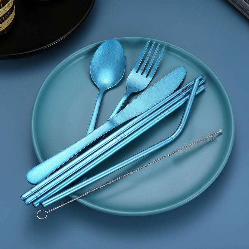 Besteckset GoCutlery | 4-teilig für unterwegs | Edelstahl & BPA-frei | Mit Transportetui