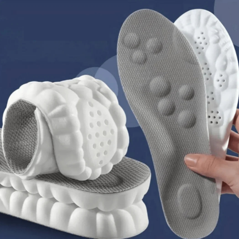 OrthoCloud 4D Einlegesohlen | Schmerzfreie Füße | Ergonomische Unterstützung | Waschbar & Anpassbar
