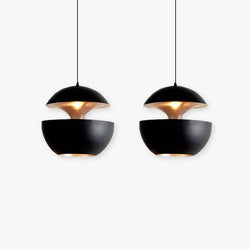 LED Hängeleuchte LumiAstra | Modernes Design | Höhenverstellbar | Metall Schwarz-Weiß