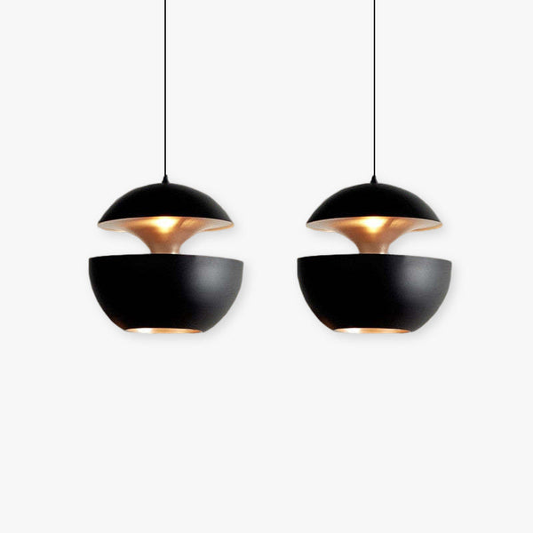 LED Hängeleuchte LumiAstra | Modernes Design | Höhenverstellbar | Metall Schwarz-Weiß