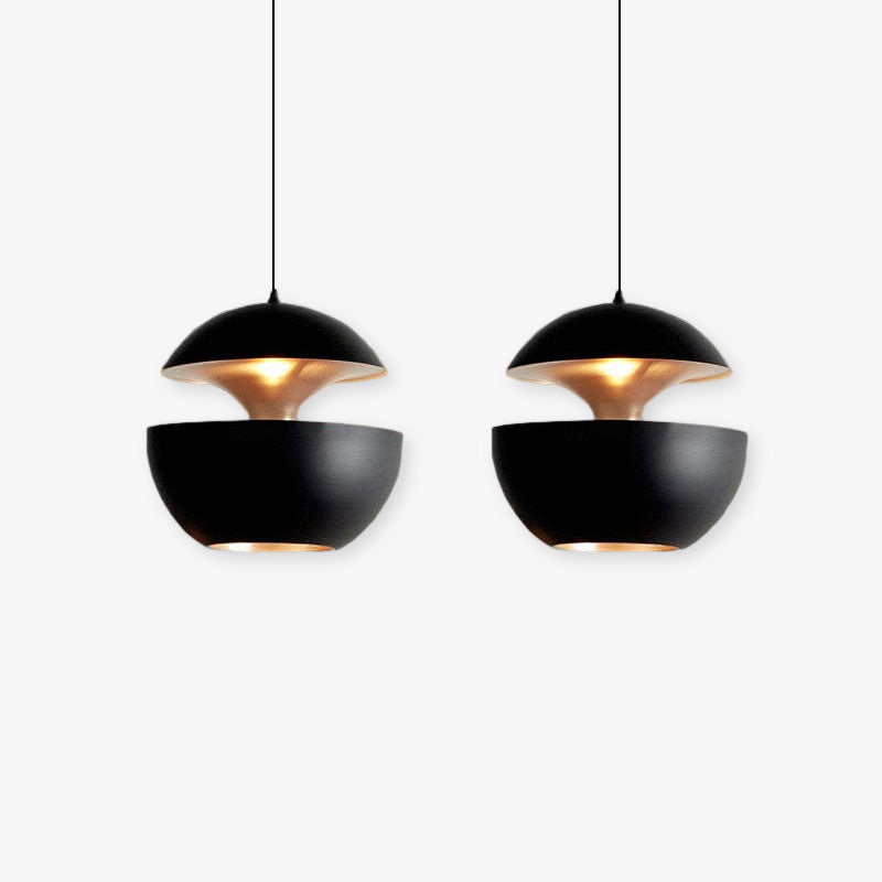 LED Hängeleuchte LumiAstra | Modernes Design | Höhenverstellbar | Metall Schwarz-Weiß