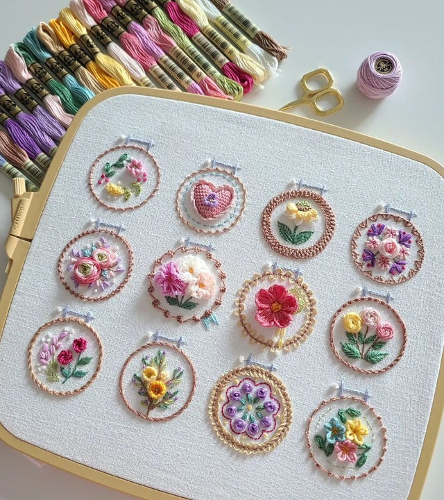 StitchBloom – Florale Stickerei für Entspannung und Verschönerung!