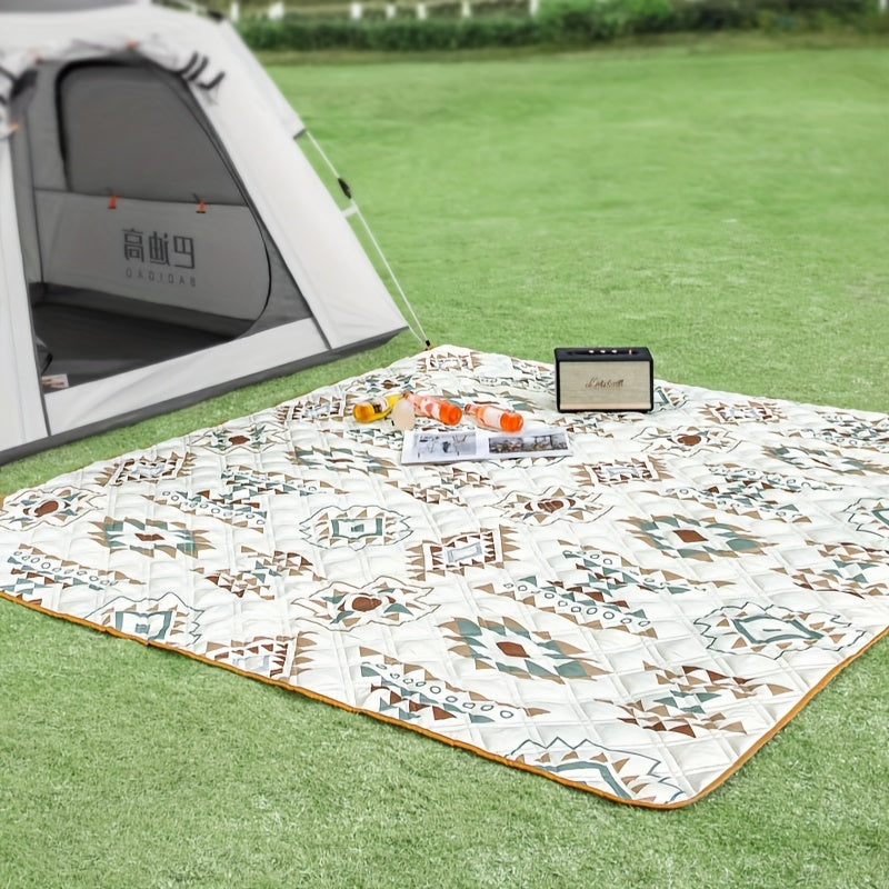 Camprella Picknickdecke Wasserabweisend | Faltbar & Gepolstert | Mit Tragegriff | Ideal für Strand & Park