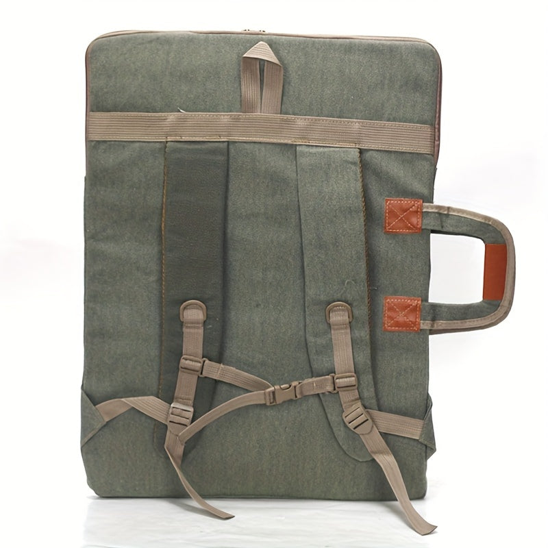 Artovo Künstler-Rucksack aus Canvas | 66×50 cm | Robust, Leicht & Geräumig | Für Zeichenplatte & Zubehör | Ideal für unterwegs