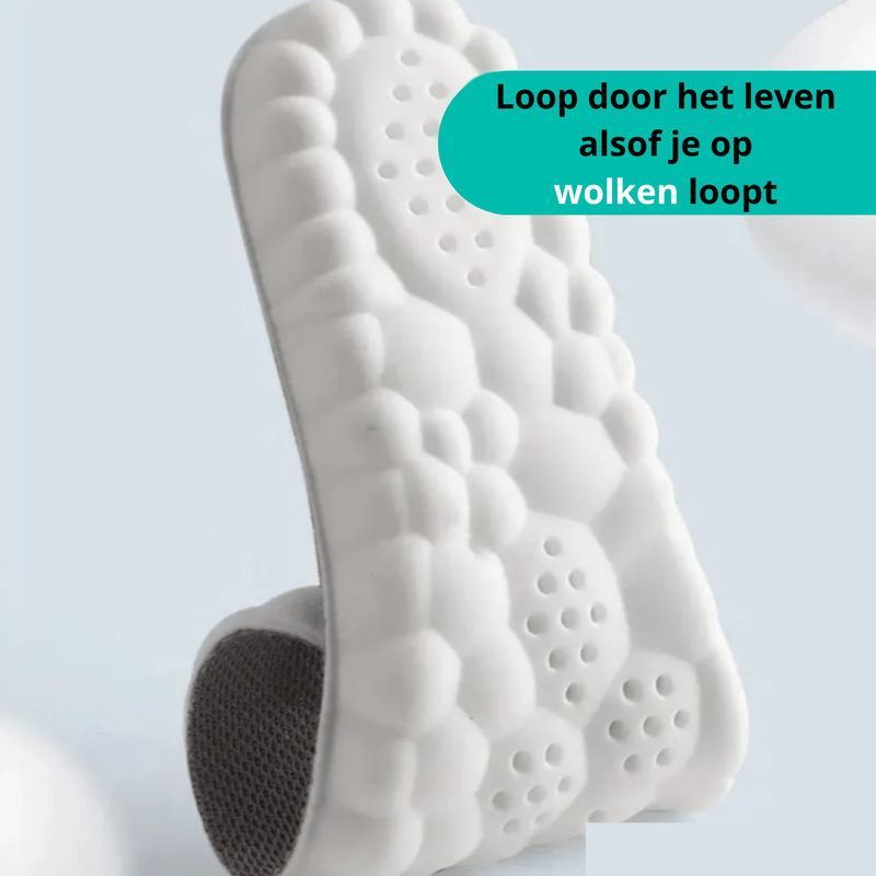 OrthoCloud 4D Einlegesohlen | Schmerzfreie Füße | Ergonomische Unterstützung | Waschbar & Anpassbar
