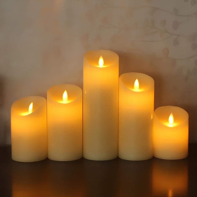 LED Kerzen LumiFlame | Flackernder Echtwachseffekt | Sicher & Energiesparend | Verschiedene Größen & Designs