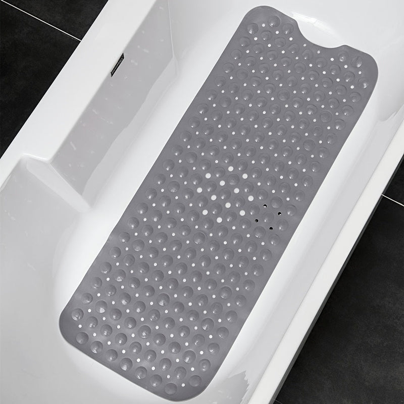 Antirutsch-Badewannenmatte SAFELIA | Extra Lang (101×40 cm) | Mit Saugnäpfen & Abflusslöchern | PVC