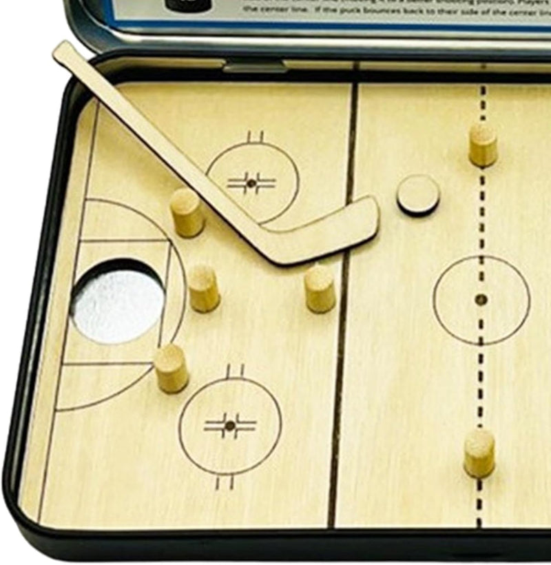 PuckMania – Das tragbare Mini-Hockey-Duell für unterwegs