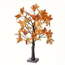 LumiLeaf Dekobaum | LED Ahornblätter | 60 cm | Warmweißes Licht | Batteriebetrieben