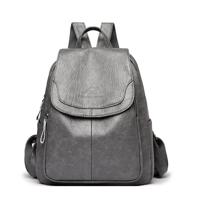 Lederrucksack UrbanVault | Antidiebstahl-Design | Eleganter Reisebegleiter | Für 15" Laptop