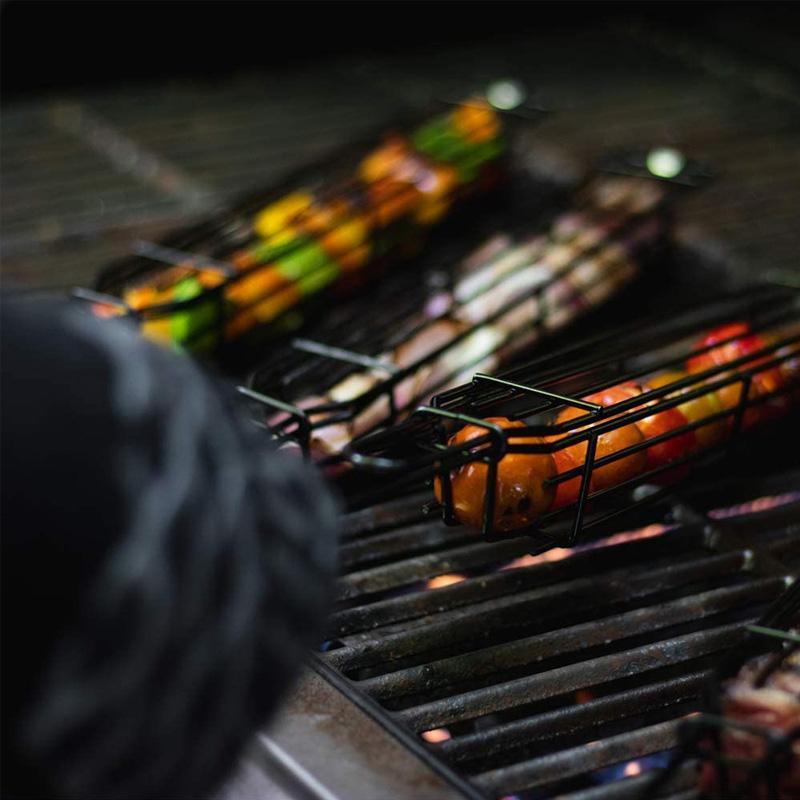1+1 GRATIS | GrillBasket - Wiederverwendbare Kabob-Grill-Körbe
