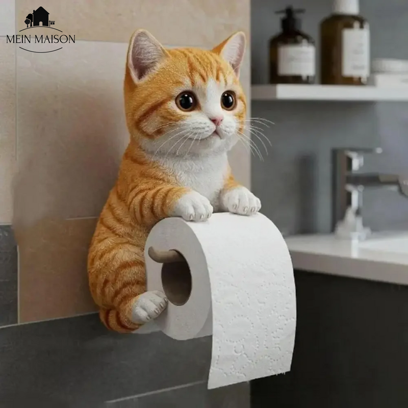PurrRoll – Der charmante Katzen-Toilettenpapierhalter!