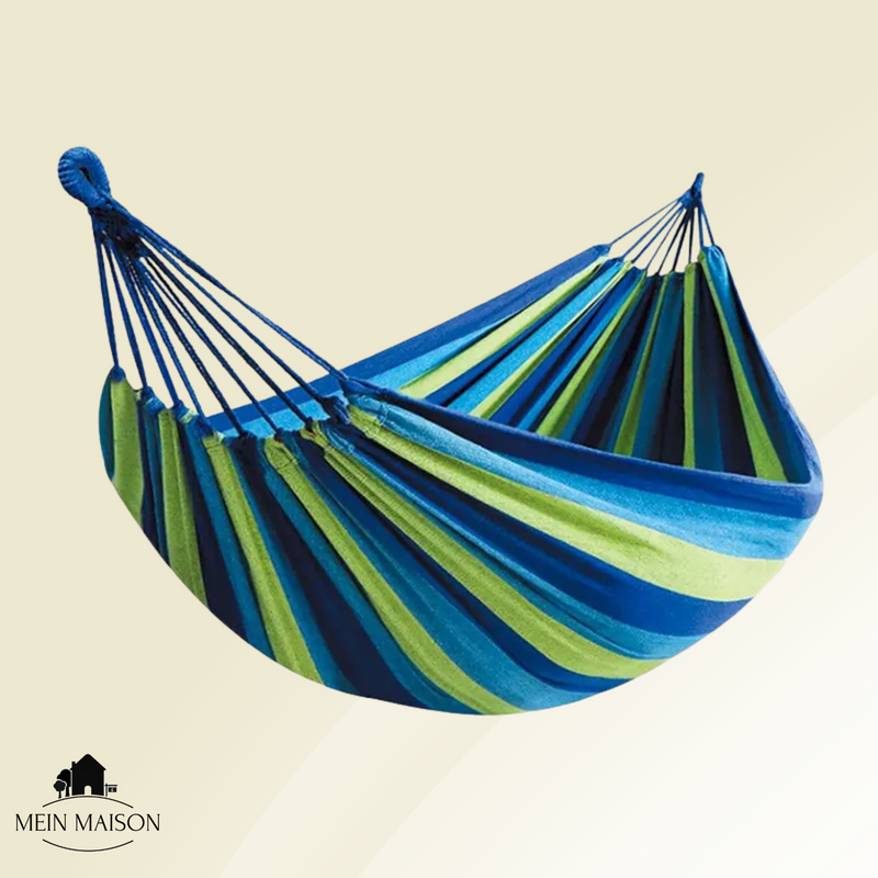 hängematte gerade liegen RelaxoLounge Hängematte | Robustes Canvas | Anti-Rutsch-Design