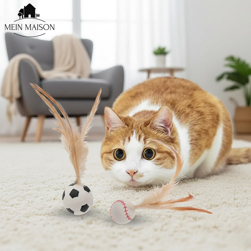 FeatherBounce – Spannender Spielspaß für energiegeladene Katzen!