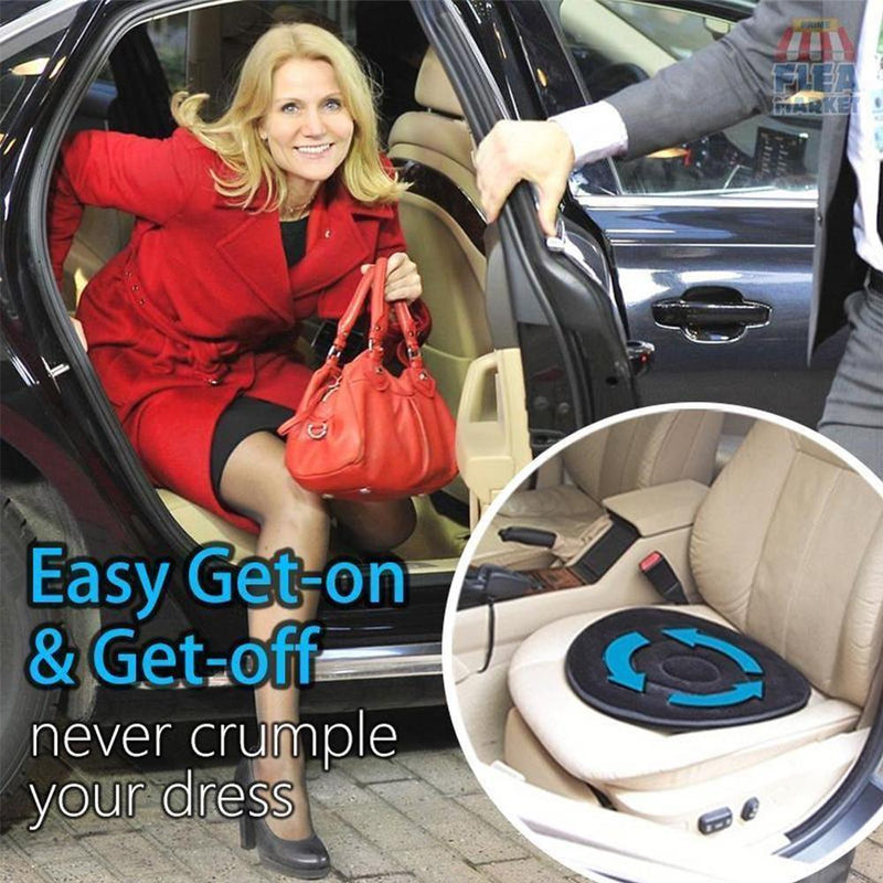 Rotaseat 360° Drehbares Sitzkissen | Ergonomisch & Rutschfest | Für Auto, Büro & Zuhause | Rückenschonend & Bequem