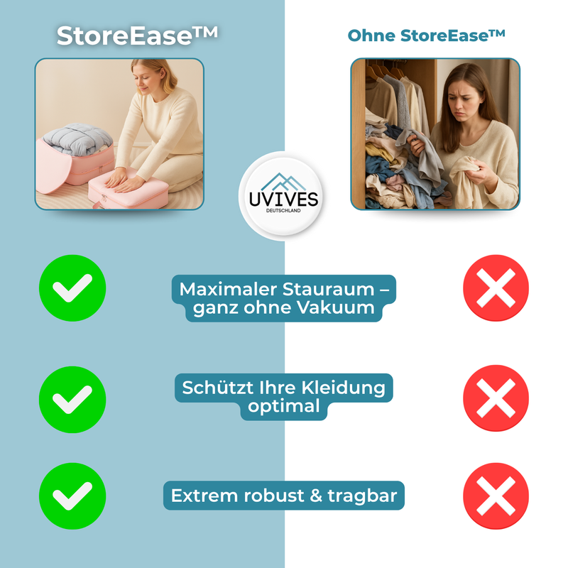 StoreEase - Mehr Stauraum in Sekunden, ganz ohne Technik!