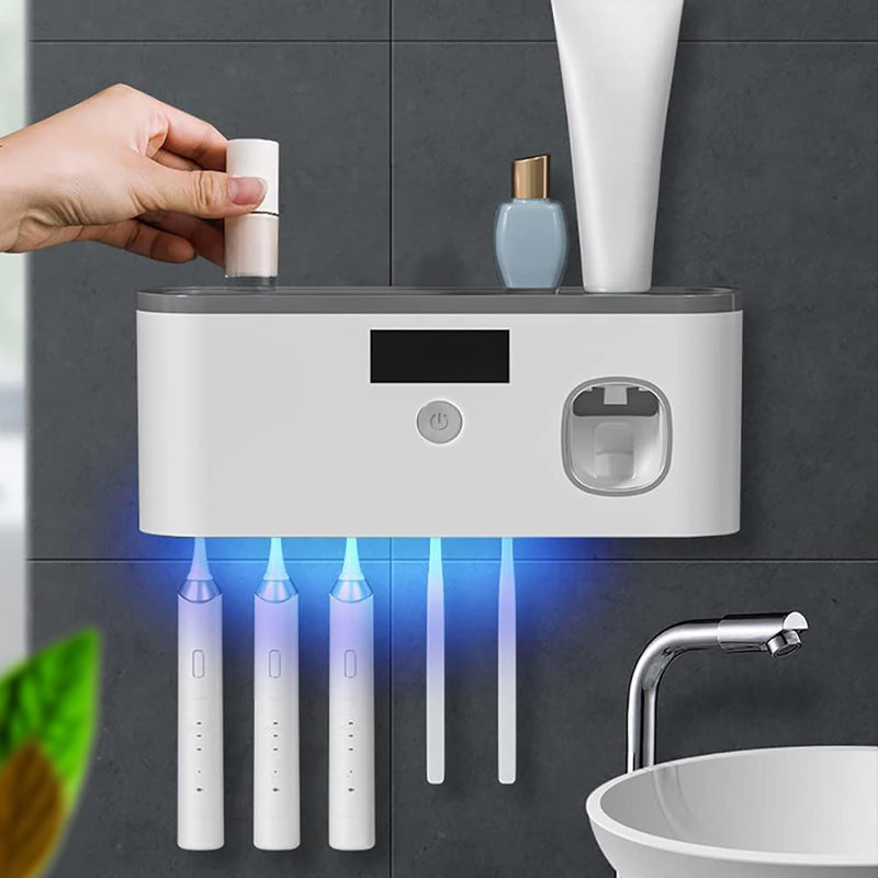 UVShield – Hygienischer Zahnbürstenhalter mit Smart‑Dosierung!