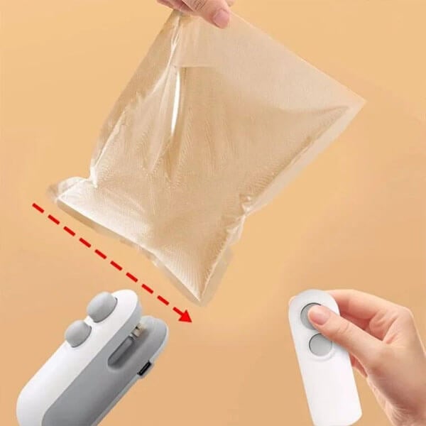 ZipKeeper - Mini-Tütenversiegler, Tragbares 2-in-1-Werkzeug