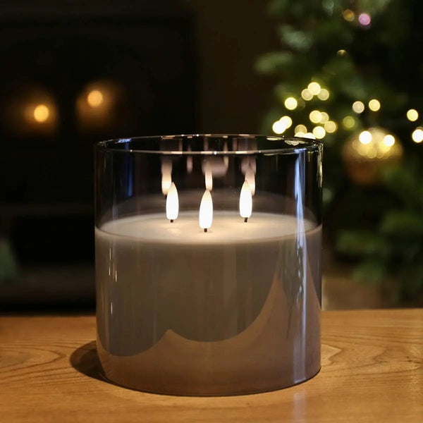 LuminaAura – Atemberaubende LED-Glas-Kerzen für zauberhafte Nächte!