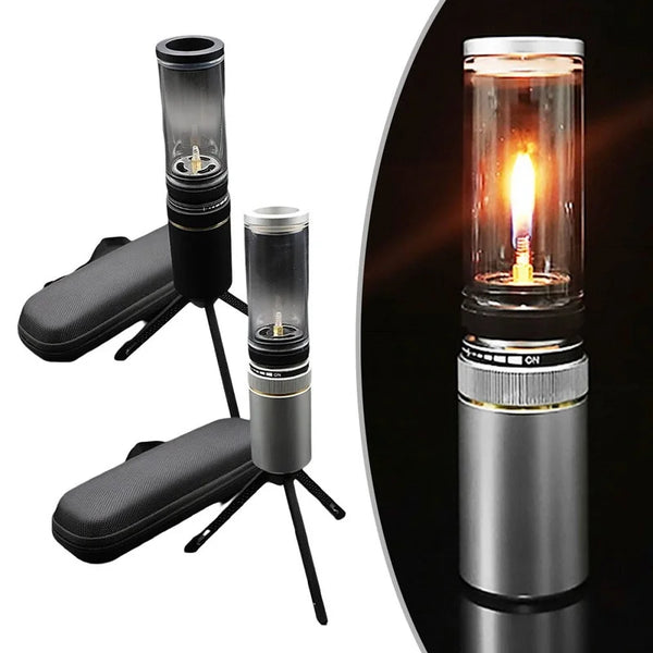 BlazeGlow – Stilvolle Flammenlampe für unterwegs