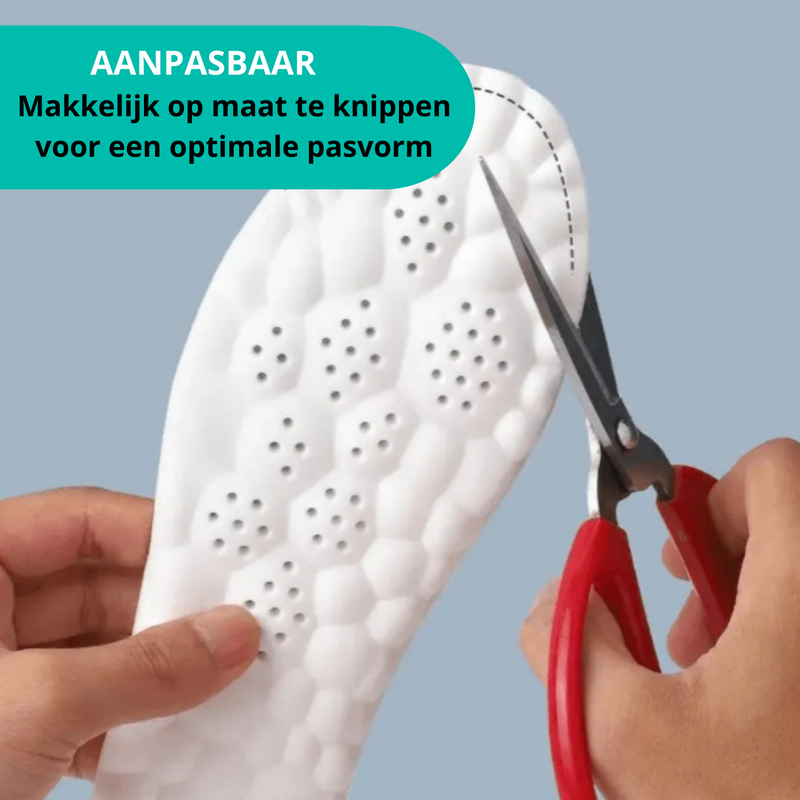 OrthoCloud 4D Einlegesohlen | Schmerzfreie Füße | Ergonomische Unterstützung | Waschbar & Anpassbar