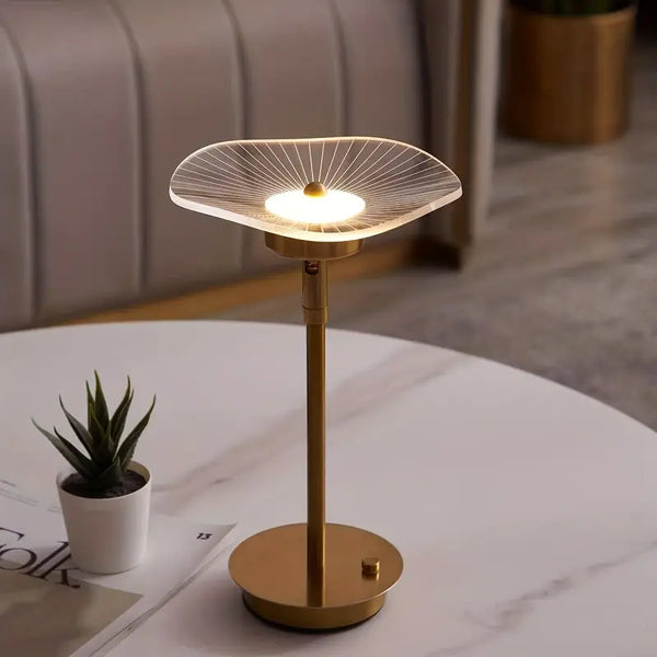 Veliora LED Tischlampe Dimmbar | Modernes Design aus Eisen | Ø10×37 cm | Verstellbare Lichtintensität