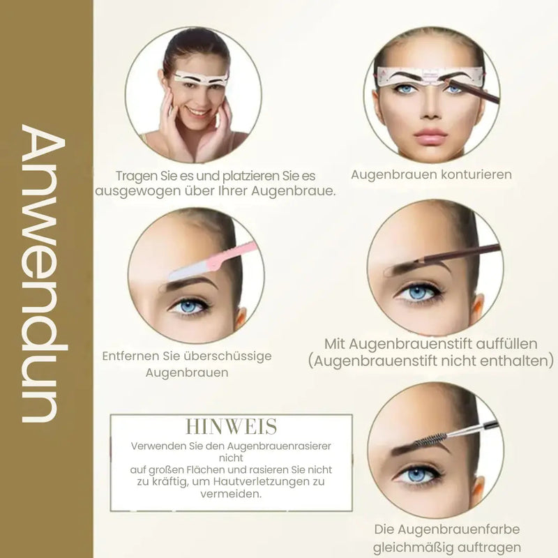GlamBrow – Perfekt symmetrische Augenbrauen sofort!