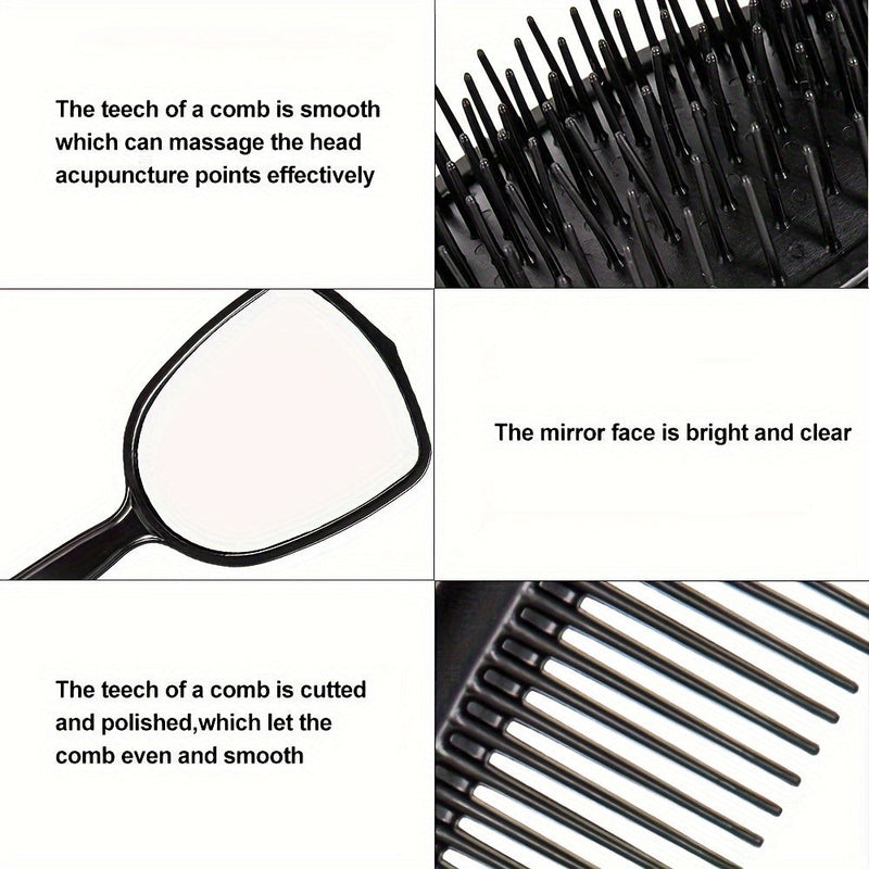 Silkurea  Haarbürsten-Set 5-teilig | Entwirren, Stylen & Massieren | Ergonomisch & Für alle Haartypen geeignet