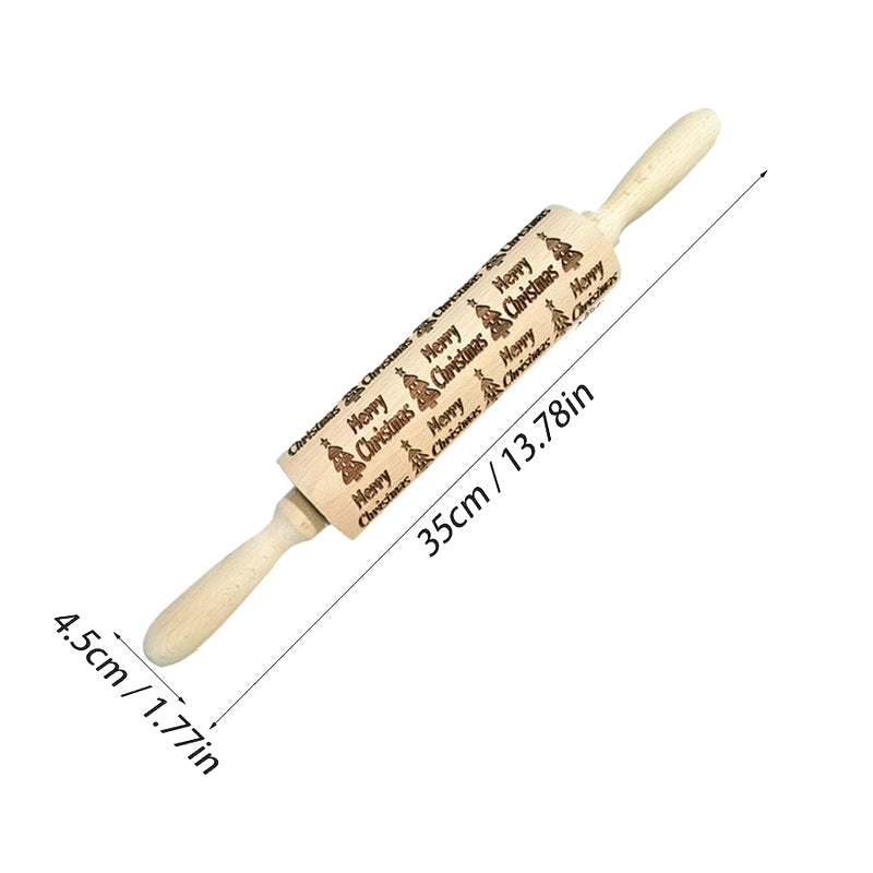 MerryRoll - Weihnachtliche Rolling Pins aus Holz
