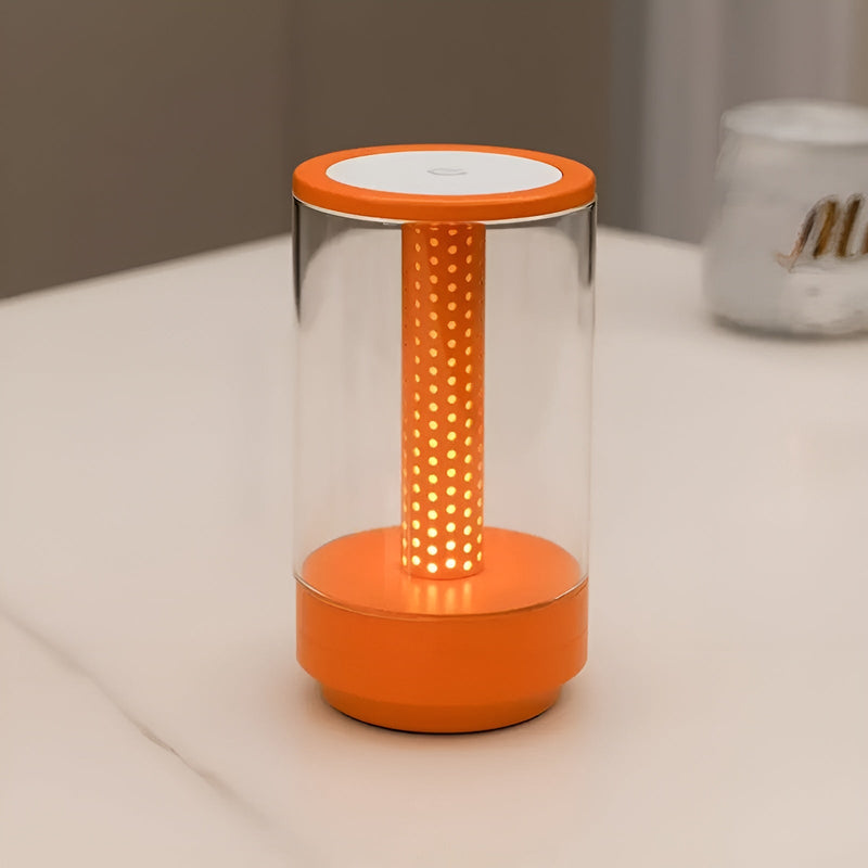 LED Tischlampe LumiHex | 3 Lichtmodi & Touch-Steuerung | Modular & Wiederaufladbar | Schwarz/Grau/Gold/Orange