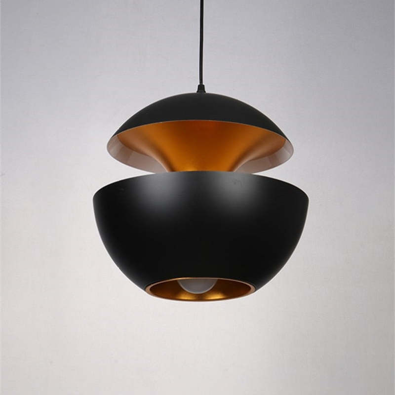 LED Hängeleuchte LumiAstra | Modernes Design | Höhenverstellbar | Metall Schwarz-Weiß