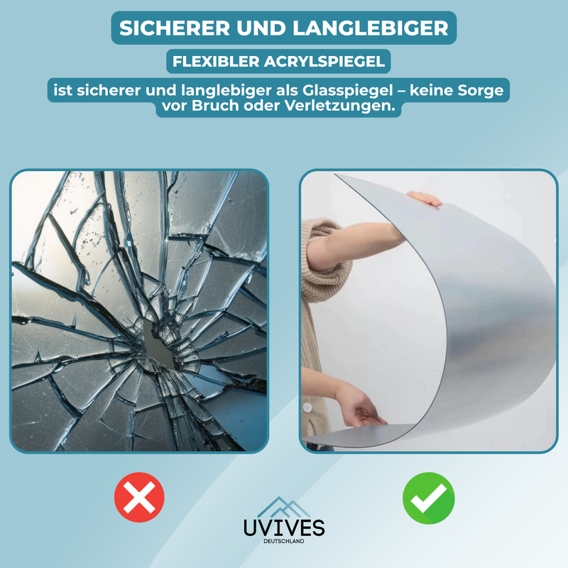 SafeReflect – Sicher spiegeln. Einfach kleben.