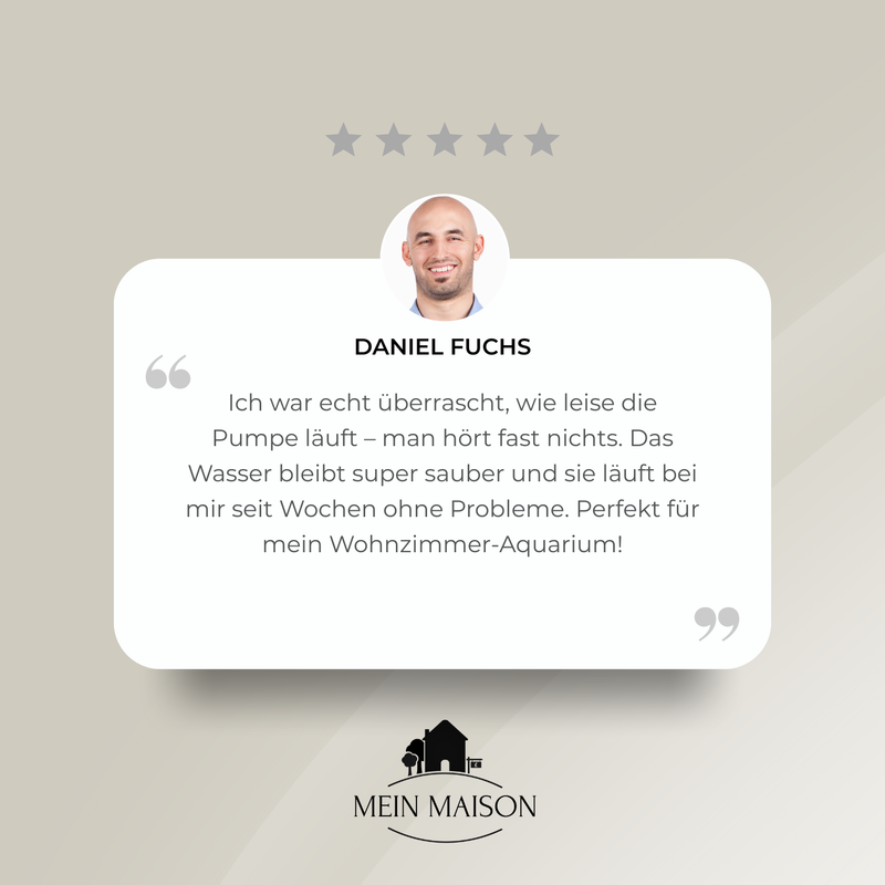 AquaPure – Kristallklares Wasser mit flüsterleiser Reinigung!