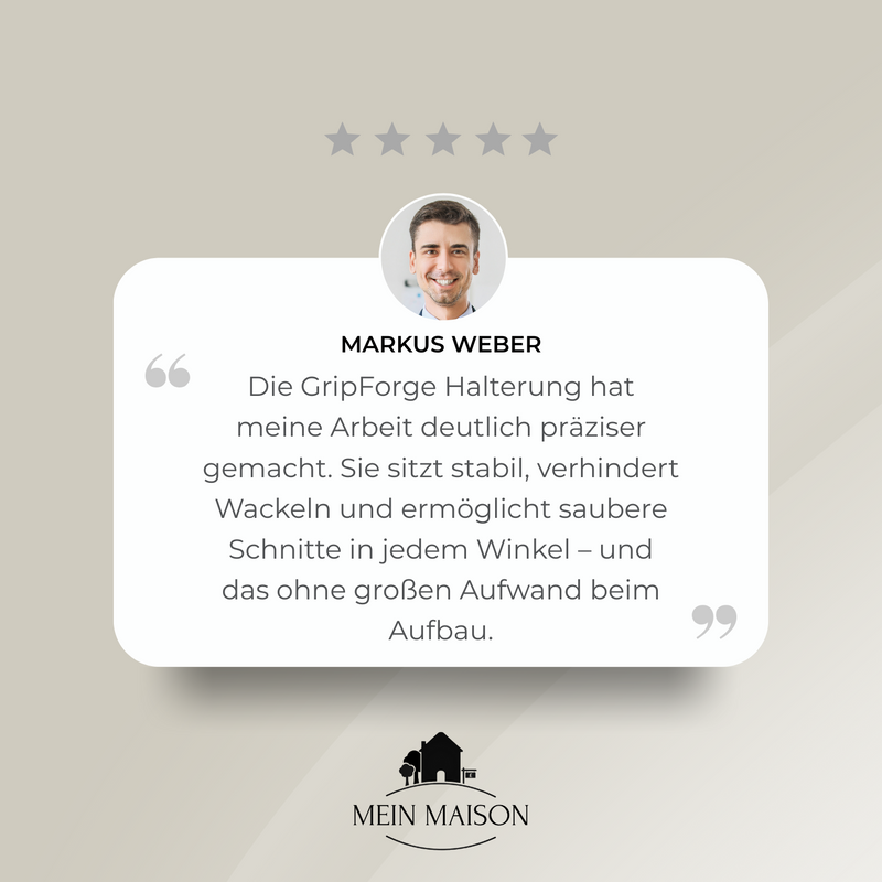 GripForge – Die präzise Halterung für deinen Winkelschleifer!