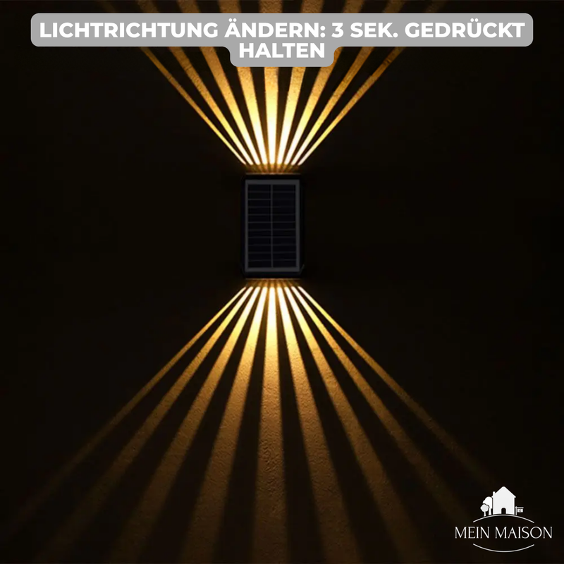 LumiWand Solar – Elegantes Lichtspiel ohne Stromkosten
