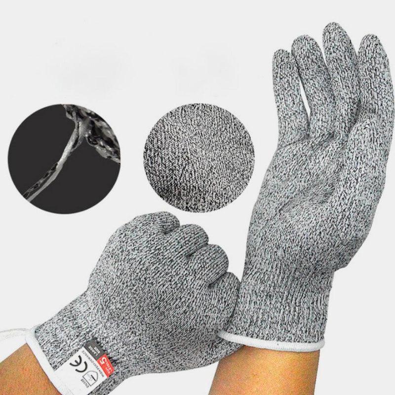 Manulo SafeGrip Schnittfeste Handschuhe | EN388 Level 5 | Rutschfest & Waschbar | Für Küche, Garten & Werkstatt