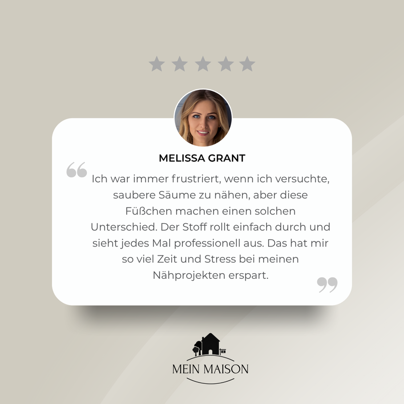 HemExpert – 3-teiliges Set mit breit eingefassten Saumnähfüßen