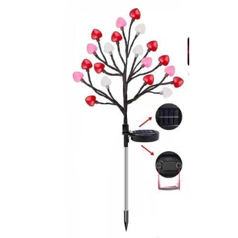 Lumiora Naturlicht Solar Gartenlichter | 6er-Set Wildfenchel Design | Warmweißes LED-Licht | 75 cm Höhe