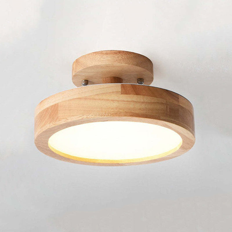 LED Deckenlampe Aurora | Modernes Design aus Holz & Acryl | Energiesparend | Verschiedene Farben
