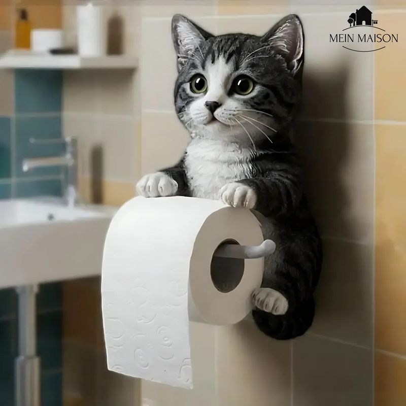 PurrRoll – Der charmante Katzen-Toilettenpapierhalter!